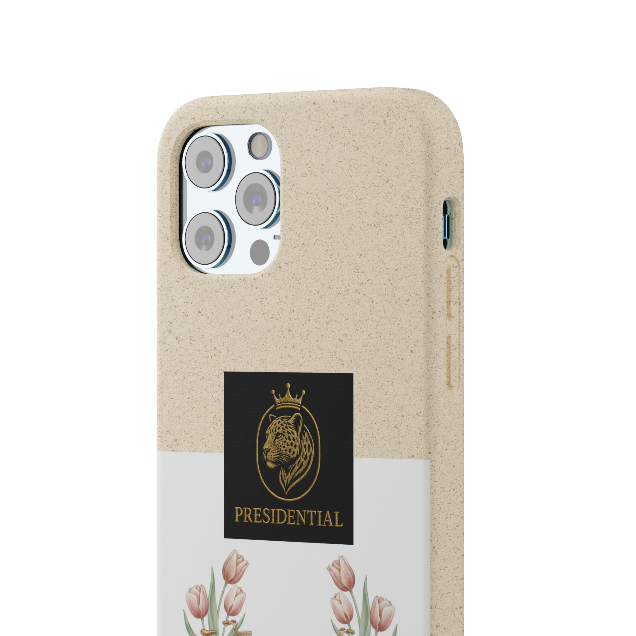 Biodegradable Phone Case — Presidential Lion Crest with Floral Wreath